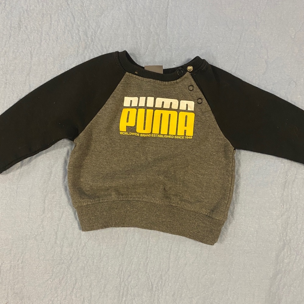 Boys puma sweatshirt 12 month